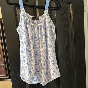 Lane Bryant Blue Floral Women's Top NWT